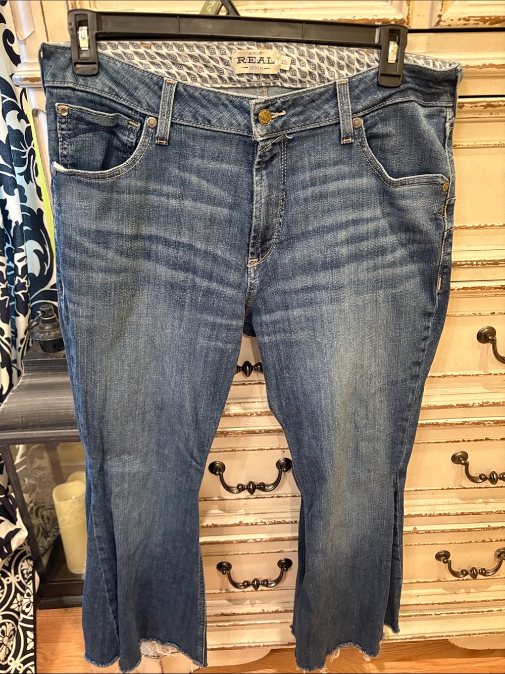 Ariat Women's Medium Blue Wide Leg Flare Jeans